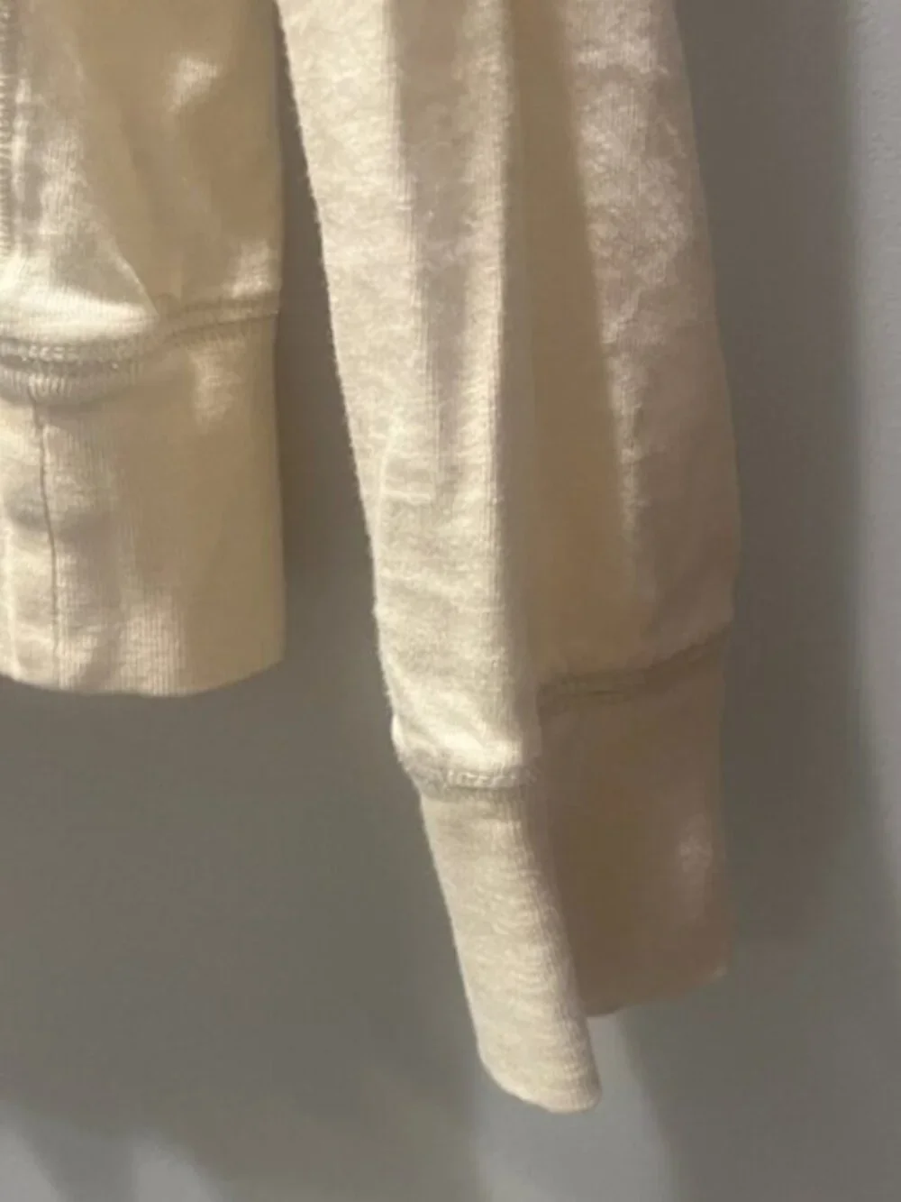 J. Crew Cream Hoodie with Drawstring